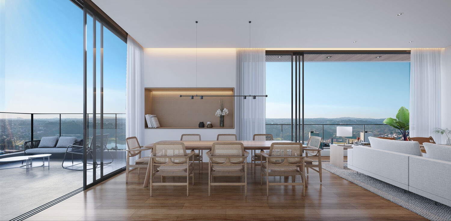 Cobertura duplex · Jantar
