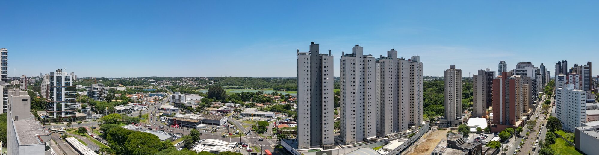 Vista real do 17º pavimento do Varanda Barigui